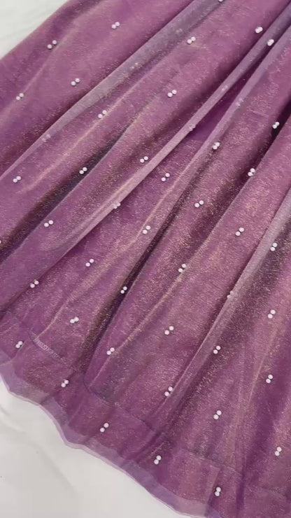 Designer Collection In Twill Net With Heavy Embroidery Sequence Work Top-Bottom And Dupatta