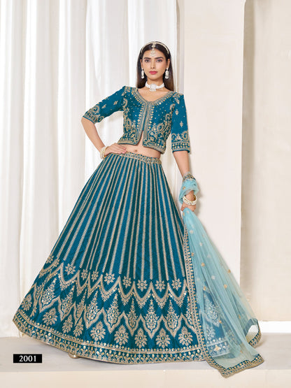 mehvish vol-20 lehenga choli 4 piece set