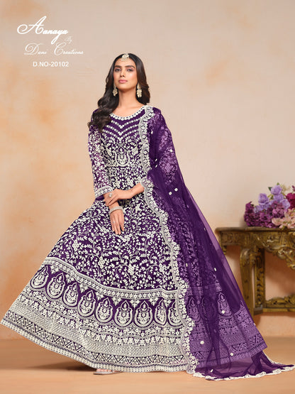 aanaya vol - 201 dress 4 piece set.
