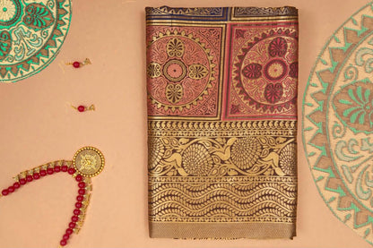 Beautiful Litchi Silk Saree for Partywear or family function