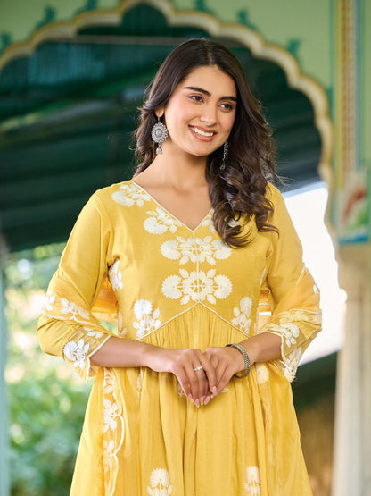 Light Yellow Color Beautiful Cotton Dress
