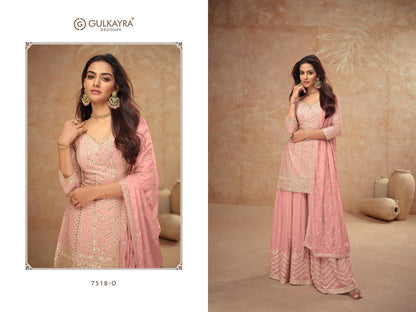Gulkayra Designer Palak Vol.4 7518 series colour dress