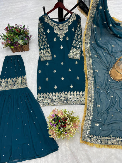 Beautiful Partywear Dress in Georgette Fabric