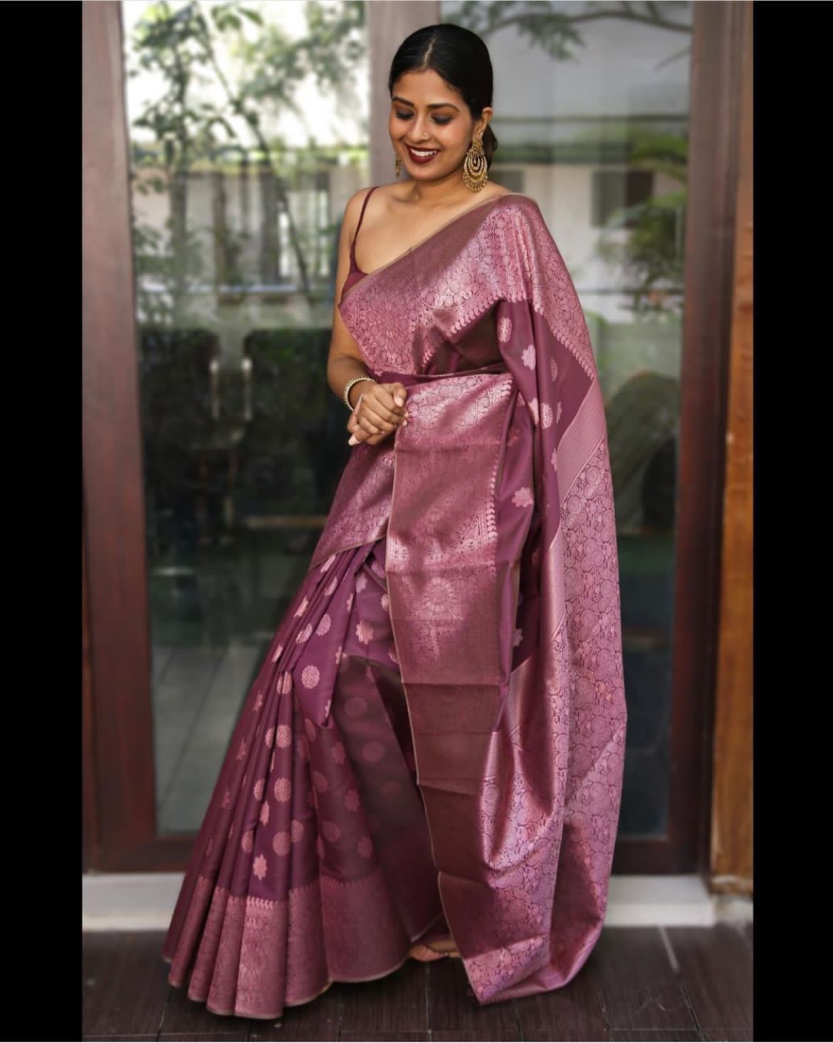 DAily Wear Silk Saree with matchings blouse piece
