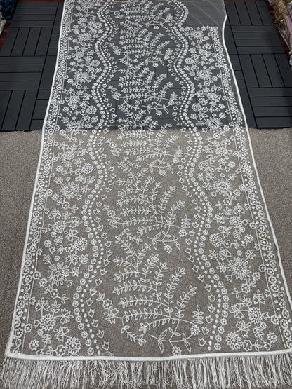 Beautiful Partywear Saree in Net FAbric For Wedding Wear