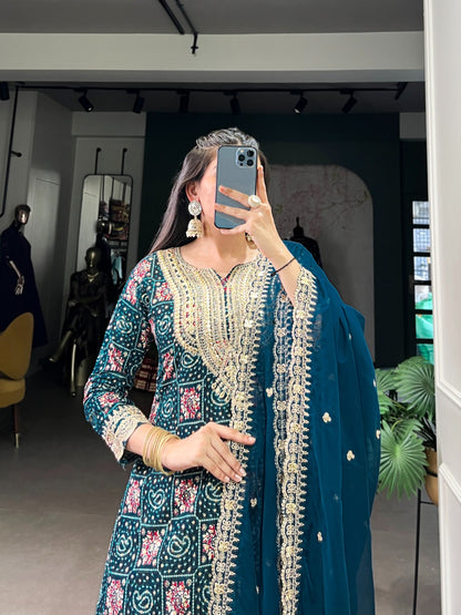 BLue Color Beautiful Summer Wear Rayon Dress
