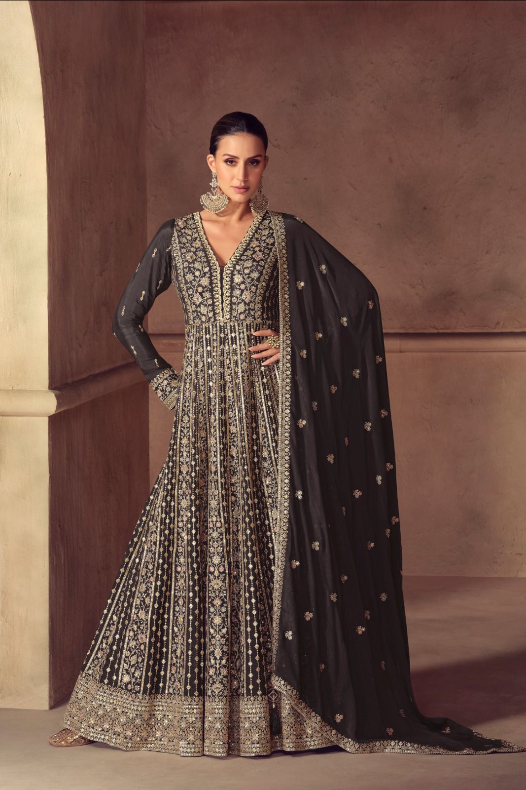 Gulkayra Designer HAZAEL 7406 a to 7406 b to 7406 c series dress