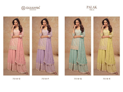 Gulkayra Designer Palak Vol.4 7518 series colour dress