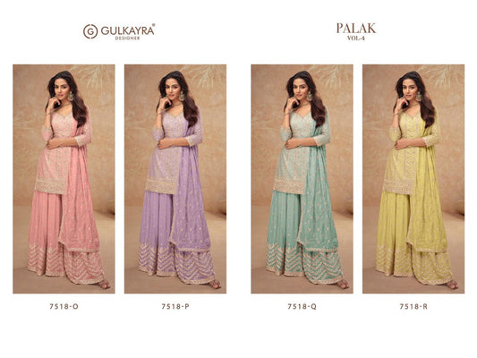 Gulkayra Designer Palak Vol.4 7518 series colour dress