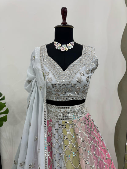 Heavy Partywear Lehenga Choli For Wedding Function