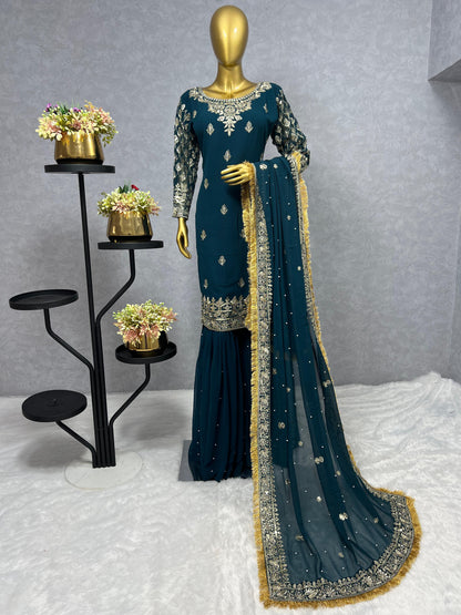 Beautiful Partywear Dress in Georgette Fabric