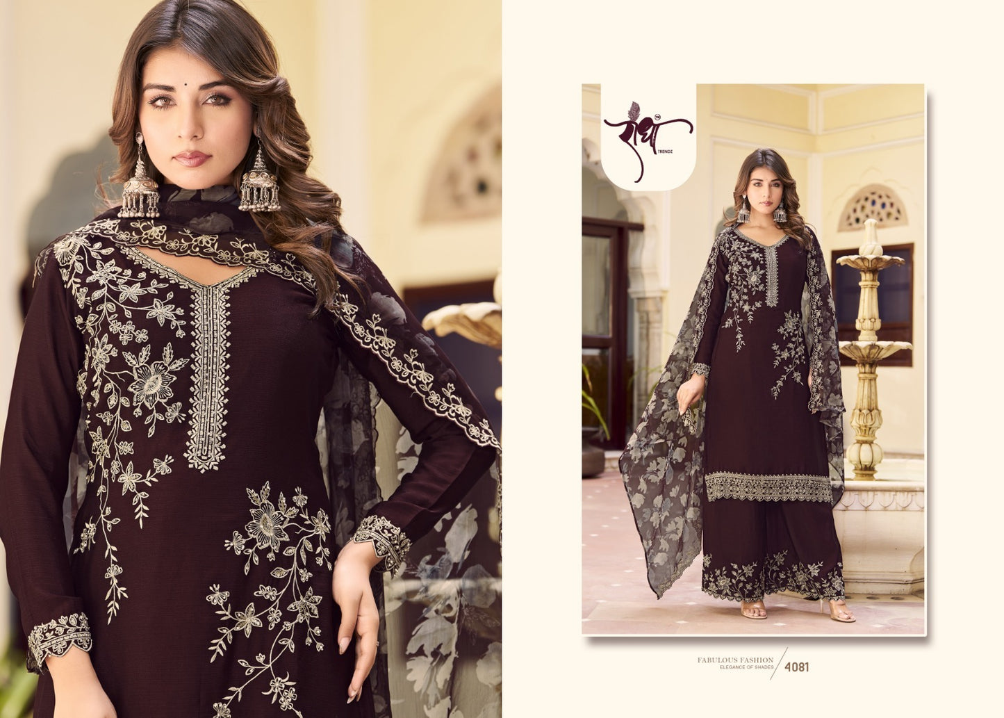 radha trendz saanjh vol 4 4081 to 4084 series dress