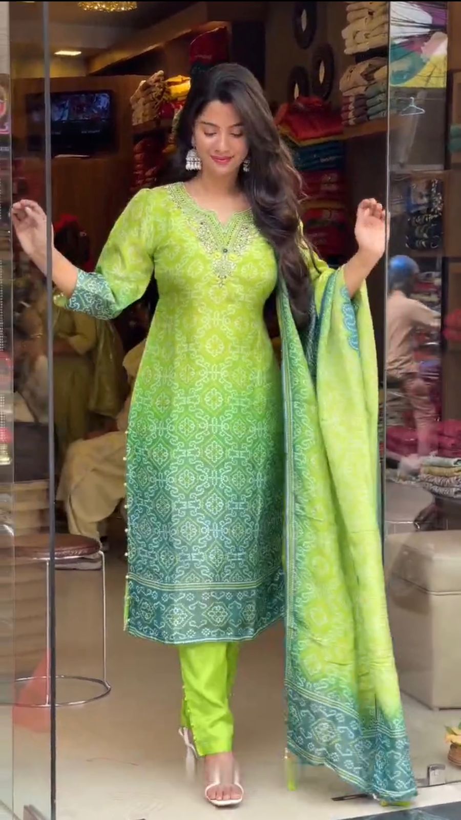 New Fancy Design With Digital Printed Top - Pent With Dupatta