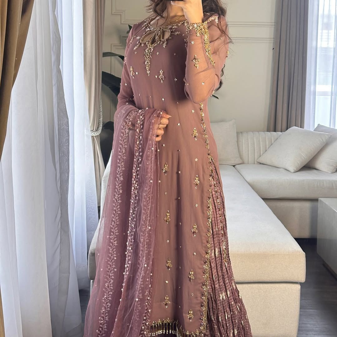 Designer Party Top Pallazo & Dupatta Set