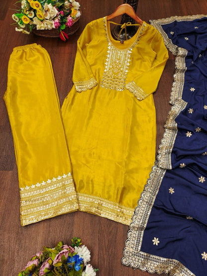 Yellow Color Dress for Haldi Function