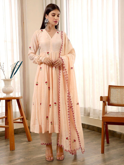 Light Pink Color Beautiful Cotton Dress in Gown