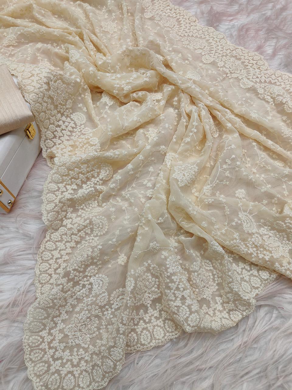 Beautiful Partywear Georgette Fabric Saree