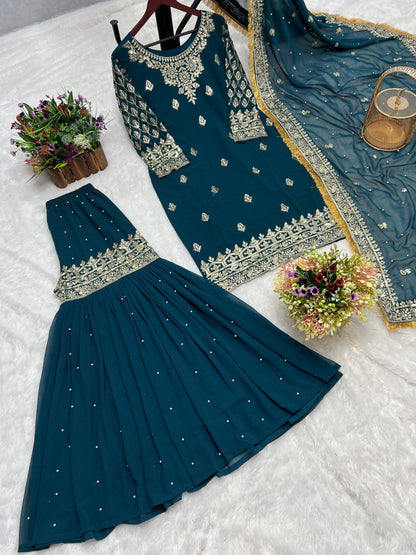 Beautiful Partywear Dress in Georgette Fabric