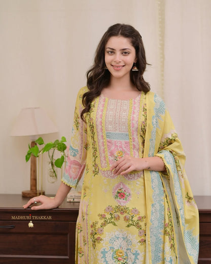 Pakistani Flowers Bloom Suits Set