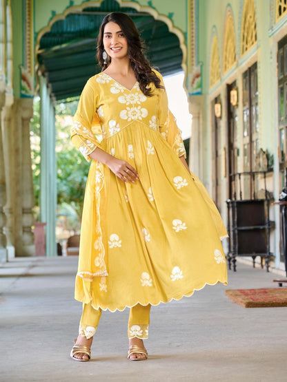 Light Yellow Color Beautiful Cotton Dress