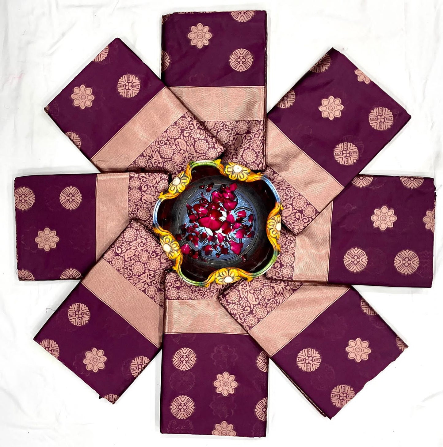 DAily Wear Silk Saree with matchings blouse piece