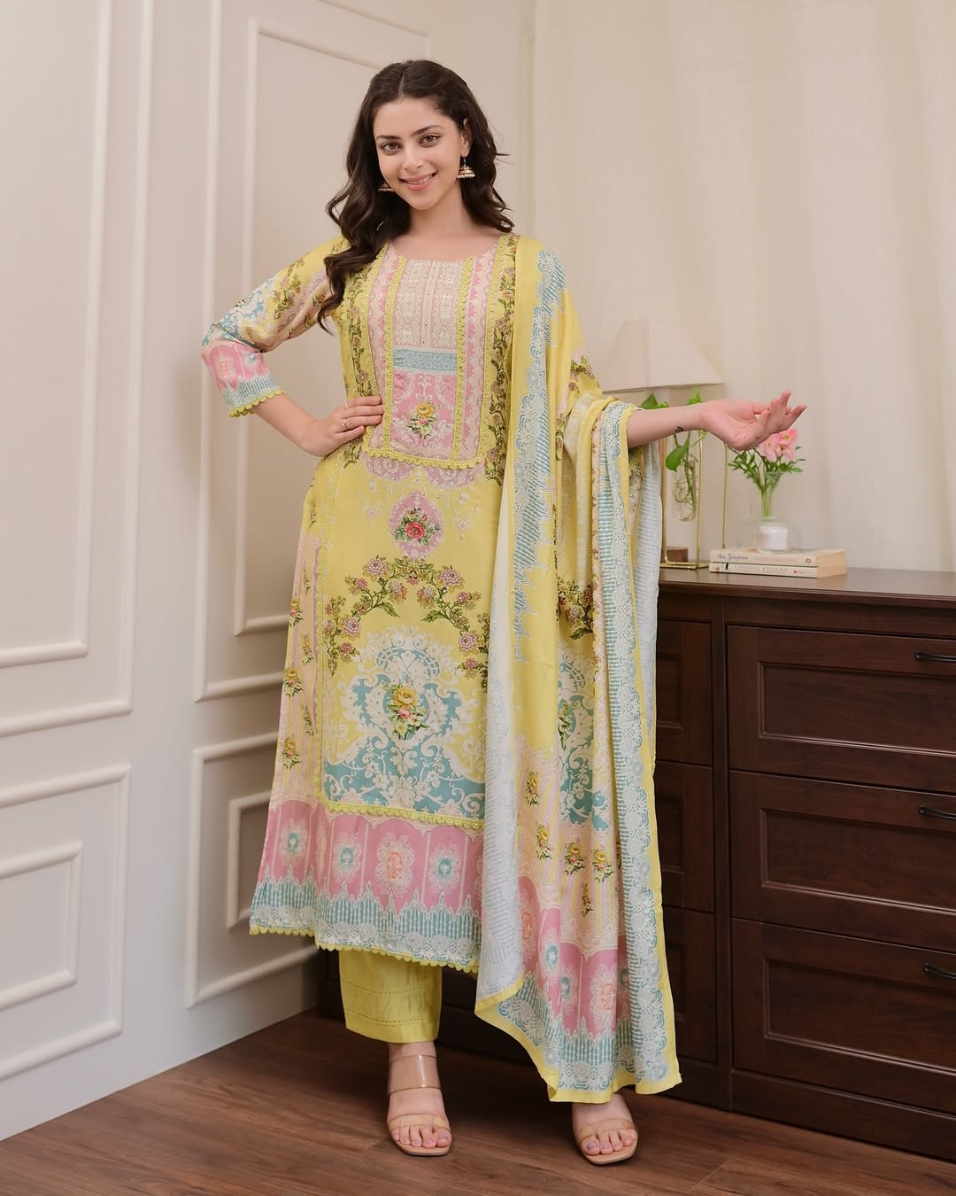 Pakistani Flowers Bloom Suits Set