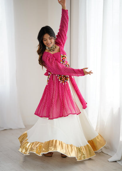 Beautiful Navratri Wear Top + lehenga