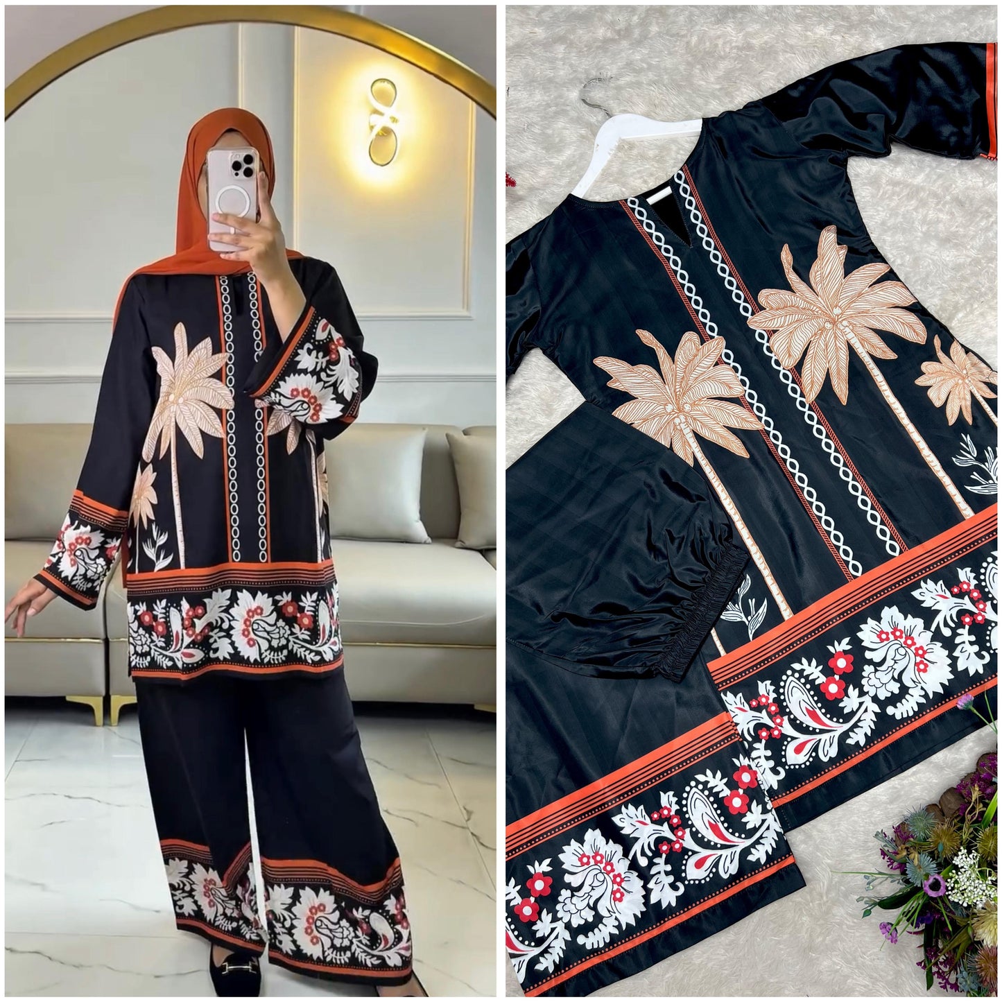 2 Piece Fancy Printed Co-Ord Set
