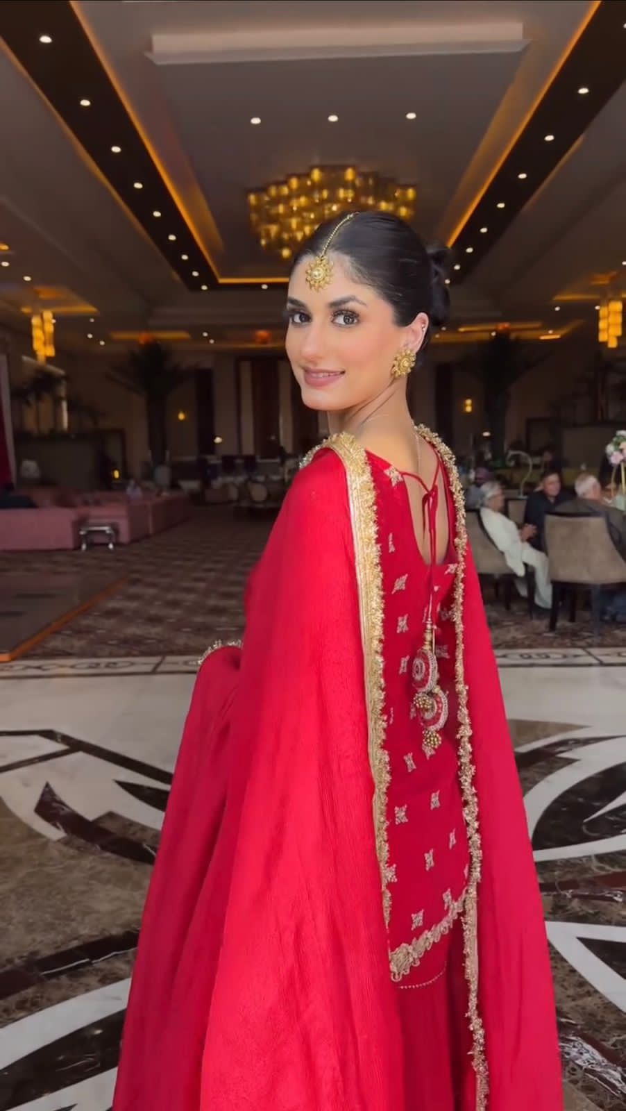 Red Colour Beautiful Partywear Dress in Georgette Fabric