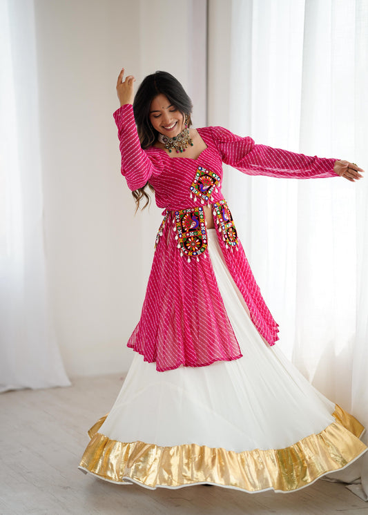 Beautiful Navratri Wear Top + lehenga