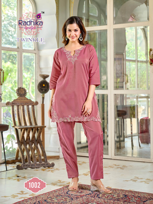 RADHIKA LIFE STYLE  TWINKLE VOL 1 CORD SETS