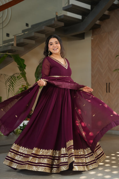 Beautiful Georgette Gown for partywear