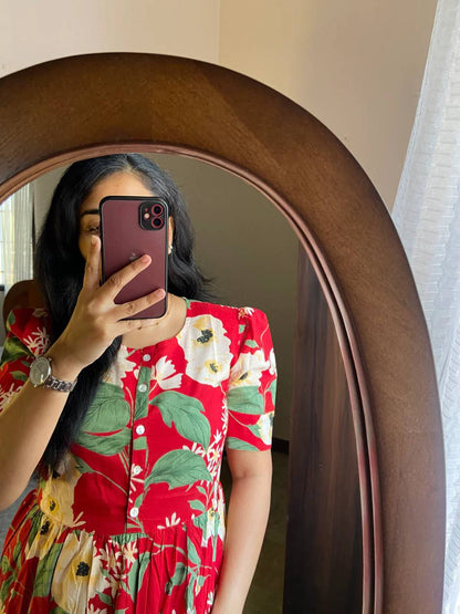 Summer Wear Kurti MAxi in Muslin Fabric