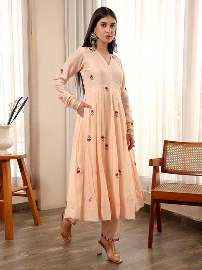 Light Pink Color Beautiful Cotton Dress in Gown