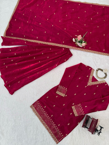 Red Color Beeautiful partywear dress