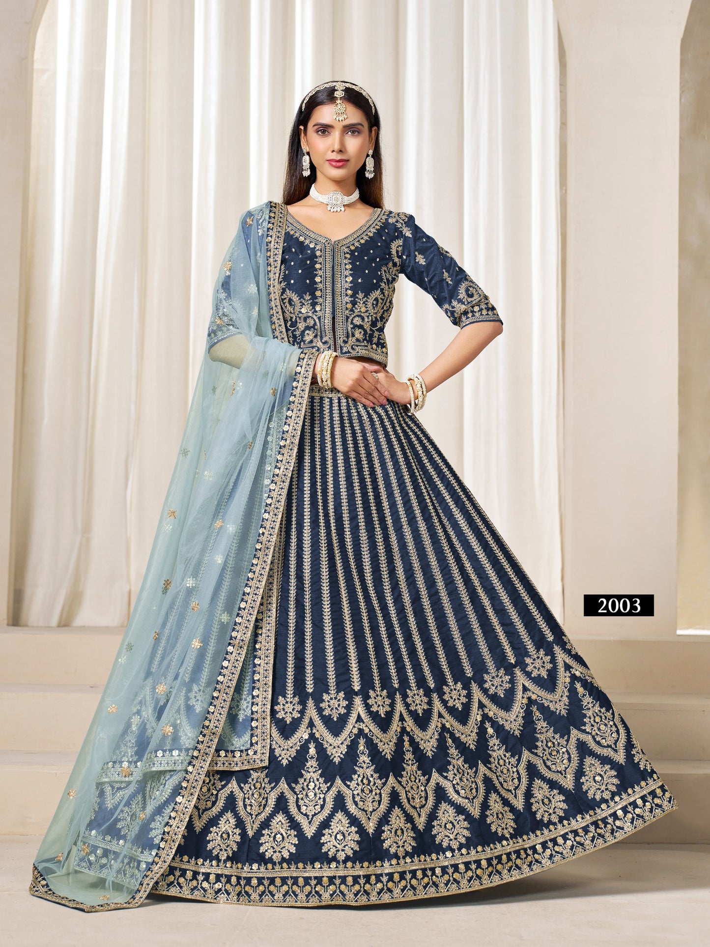 mehvish vol-20 lehenga choli 4 piece set