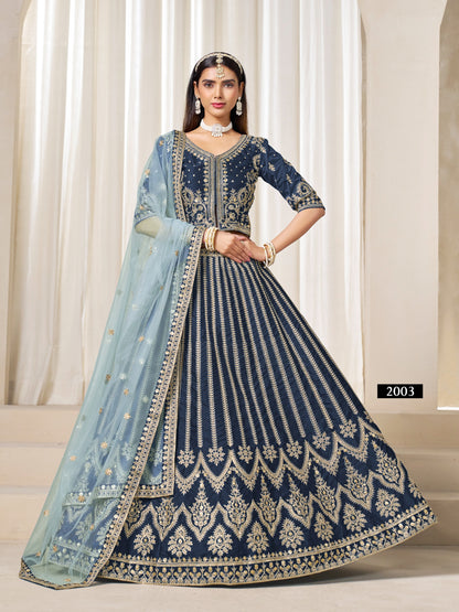 mehvish vol-20 lehenga choli 4 piece set
