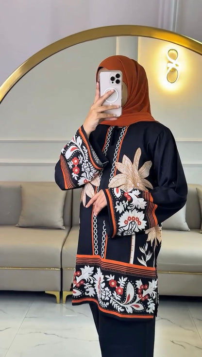 2 Piece Fancy Printed Co-Ord Set