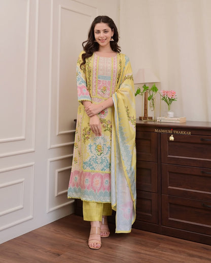 Pakistani Flowers Bloom Suits Set