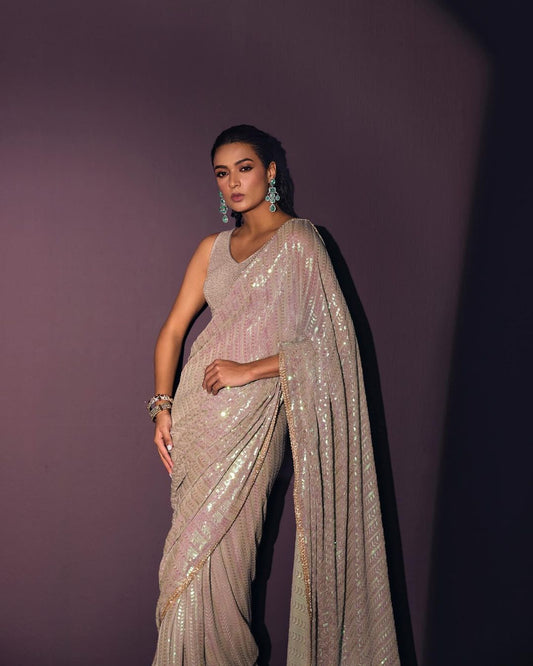 Georgettte Fabric PArtywear Saree