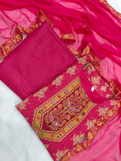 Pink Color Beautiful Pakistani Suit for Summer Wear