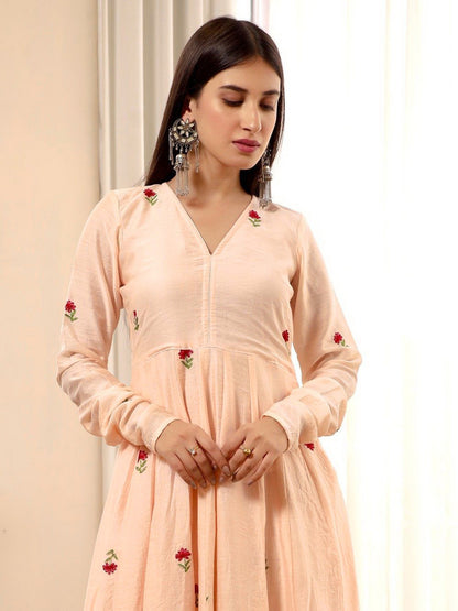 Light Pink Color Beautiful Cotton Dress in Gown