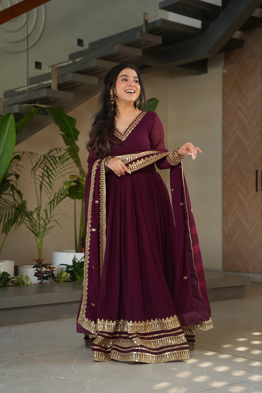 Beautiful Georgette Gown for partywear