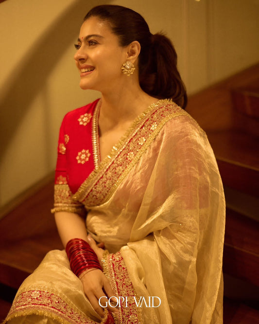 special bollywood wear saree in net fabric