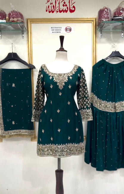 Beautiful Partywear Dress in Georgette Fabric
