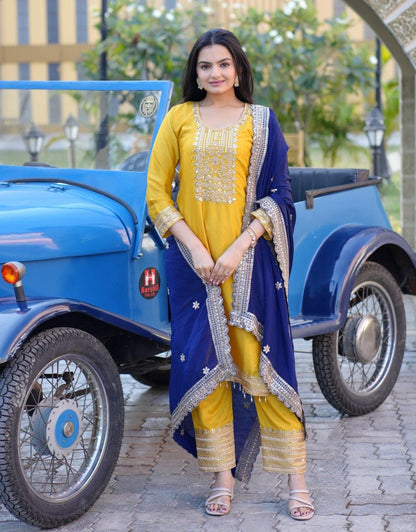 Yellow Color Dress for Haldi Function