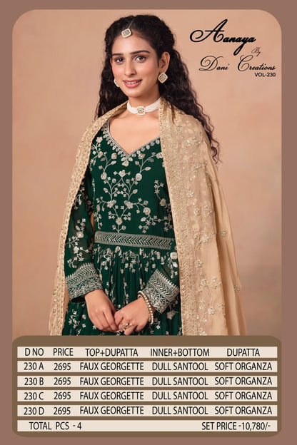 Aanaya Vol - 230 dress set to set
