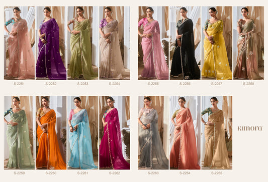 Kimora Rangat-3 Series : (2251 TO 2265 series) saree set to set