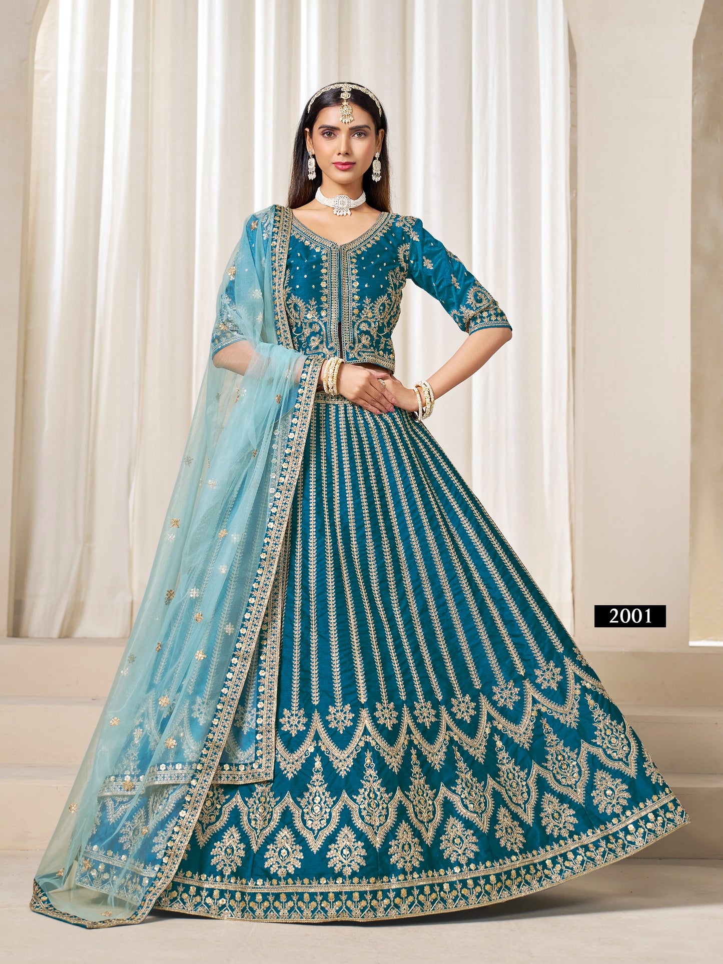 mehvish vol-20 lehenga choli 4 piece set