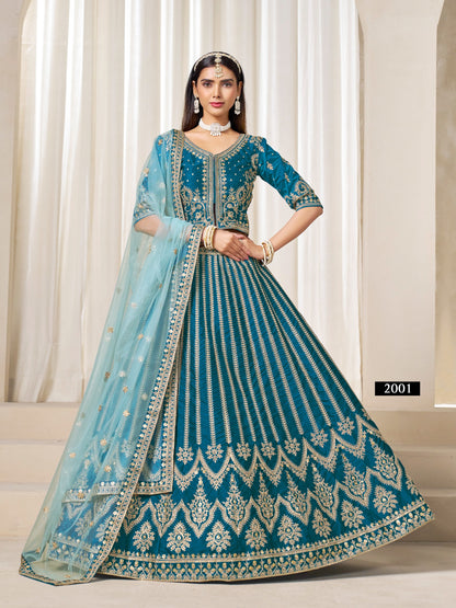 mehvish vol-20 lehenga choli 4 piece set